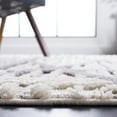 thumbnail image 3 of SAFAVIEH Marrakesh Beryl Diamond Polyester Runner Rug, Beige/Grey, 2'2" x 8', 3 of 7