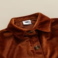 thumbnail image 4 of CNKOO Chemise Décontractée pour Filles Bébé Robe à Boutons Couleur Unie Manches Longues Col Rabattu une-Pièce 2-3 Ans, 4 of 7
