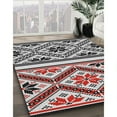 thumbnail image 3 of Ahgly Company Machine Washable Indoor Square Transitional Gainsboro Gray Area Rugs, 4' Square, 3 of 7