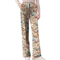 thumbnail image 5 of Fabrcox Women's Pajama Bottoms Soft Easter Egg Cute Animals Wide Leg Womens Sleep Pants Spring Elastic Waist Holiday Women Trouser, 5 of 7