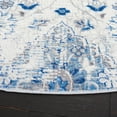 thumbnail image 3 of SAFAVIEH Shivan Deloris Floral Damask Area Rug, Ivory/Blue, 6'7" x 6'7" Round, 3 of 8
