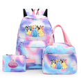 thumbnail image 2 of 3pcs Disney Snow White Princess Colorful Backpack with Lunch Bag Rucksack Casual School Bags for Student Teenagers Sets, 2 of 4