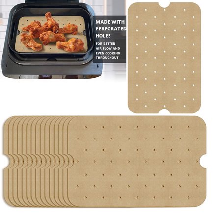 Walbest 1 Set(100 pieces) Dual-side Fryer Paper Liner Waterproof Non-stick Paper Use Baking Pan Liner for Kitchen