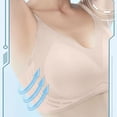 thumbnail image 2 of Zpanxa Womens Bras Wireless Seamless Push-up Padded Full Coverage with Adjustable Straps Breathable Everyday T-Shirt Bra Beige 42BC, 2 of 7