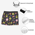 thumbnail image 3 of Pofeuu Frog And Flowers Print Men’s Boxer Briefs, Moisture-Wicking Underwear, Regular,Trunk-Small, 3 of 5
