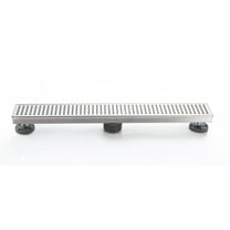 Design House 542811-SS 24" Linear Shower Drain Modern Contemporary, Stainless Steel