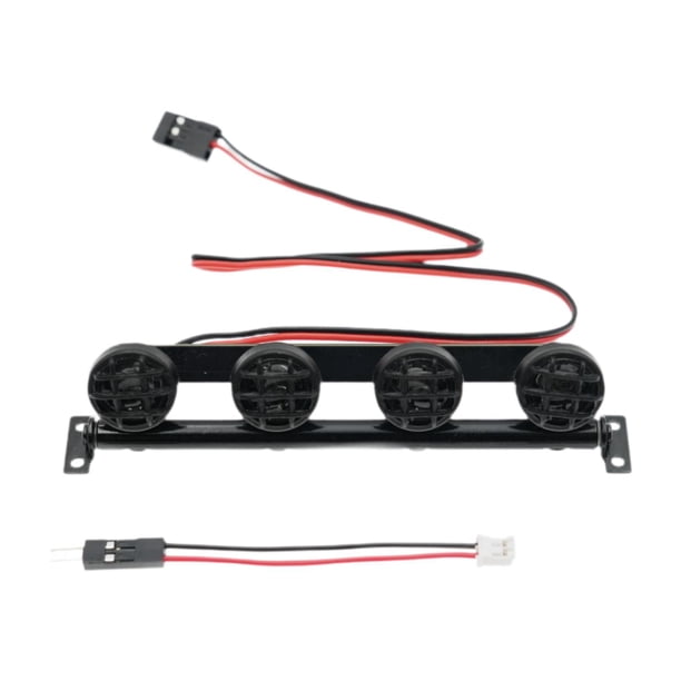 Barra de luces LED RC de 4 LED, ligera, fácil instalación, luces de techo, reemplazo Redondo