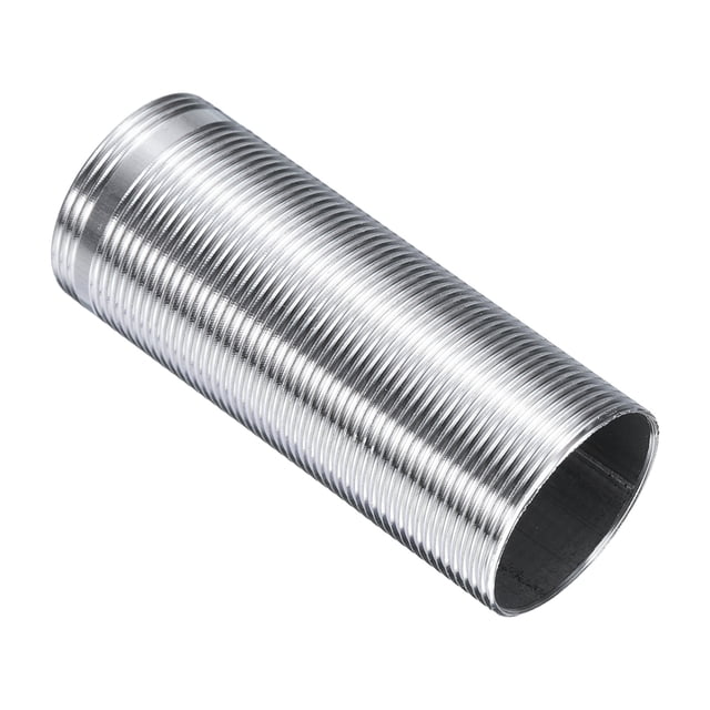 Extensión de grifo de 3" con vástago de acero inoxidable, tubo roscado, vástago de montaje alargado, color plateado 1PCS