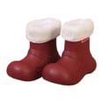 thumbnail image 2 of Huanglei Kids Rain Boots For Girls Winter Snow Boots With Warm Comfortable Rubber Booties Toddler Outdoor Play Shoes Kid Cowboy Boots 10.5-11 Years, 2 of 4