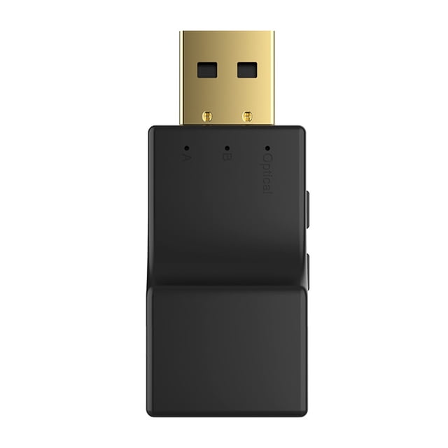 Injueey Consola de juegos Transmisor 5.0 compatible con Bluetooth Adaptador de audio inalámbrico alimentado por USB Accesorios para PC de escritorio de Electrónica