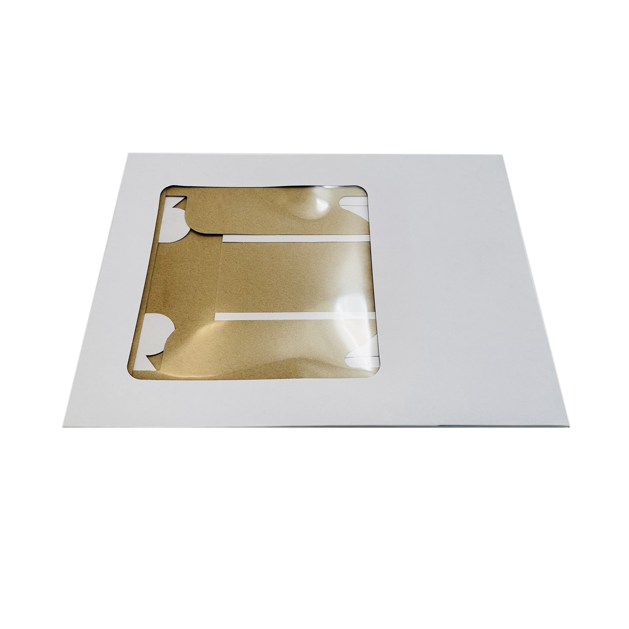 (2 pack) 11 Inch x 11 Inch x 4 Inch White Cake Box with Window by Way To Celebrate