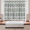 thumbnail image 2 of Ambesonne Ethnic Kitchen Curtains, Geometric Art, 55"x39", Sage Green Seafoam, 2 of 3