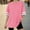 Hot Pink, variant on Generic Girl's Oversized Striped T Shirts Summer Short Sleeve Crewneck Loose Fit Tunic Tops Casual Blouses for 4-15Years