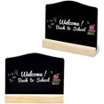 thumbnail image 5 of 10 Pcs Mini Chalkboards, Small Blackboard With Wood Stand, Double Sided Tabletop, 5 of 5