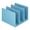 Blue, variant on Desk Bookend ABS Book End 3 Section Book Organiser Book Divider Magazine Stand
