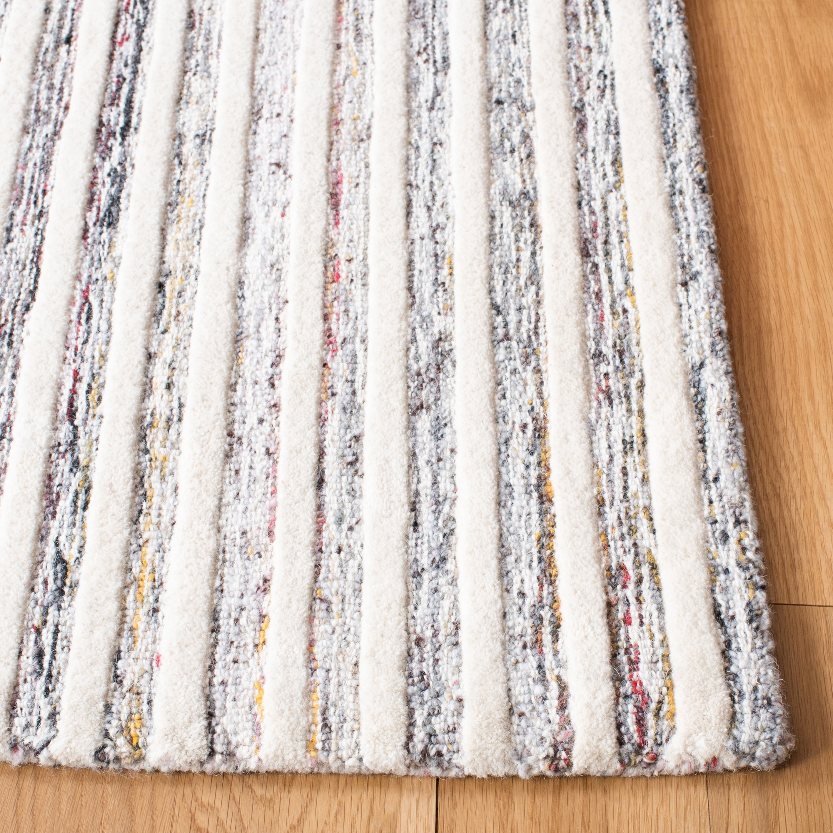 Safavieh Metro Brenton Geometric Striped Area Rug, Red/Ivory, 6' x 6' Square