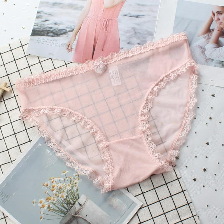 HUPOM Post Partum Underwear Women After Birth Panties In Clothing High  Waist Leisure Tie Comfort Waist Pink L