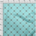thumbnail image 3 of oneOone Cotton Poplin Twill Aqua Blue Fabric Asian Block Diy Clothing Quilting Fabric Print Fabric By Yard 56 Inch Wide, 3 of 4