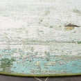 thumbnail image 5 of SAFAVIEH Barbados Olivera Abstract Indoor/Outdoor Area Rug, Green/Blue Purple, 6'6" x 6'6" Round, 5 of 11