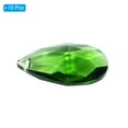 thumbnail image 3 of Uxcell K9 Crystal Pendants Teardrop Beads, 10 Pack 38mm Chandelier Prisms Parts Hanging Beads DIY Lamp Green, 3 of 6