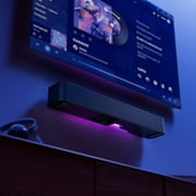 onn 20 Inch Bluetooth 2.1 Channel Soundbar with Multi-Color LED Lighting, Black
