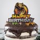 thumbnail image 5 of Cake Topper HMCON, cabeza de dinosaurio, feliz cumpleaños, de tiranosaurio, 5 of 5