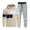 Beige&1080, variant on Mens Sweatsuit 2 Peice Sets Casual Men's Jogging Tracksuit Set Patchwork Color Pullover Hoodies Pants Warm Fall Winter Sweat Suit for Men
