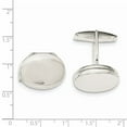 thumbnail image 2 of Sterling Silver Oval Locket Cuff Links, 2 of 2