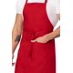 thumbnail image 2 of Delantal de Carnicero Chef Works Rojo Ajustable Unisex 86x61 cm, 2 of 6