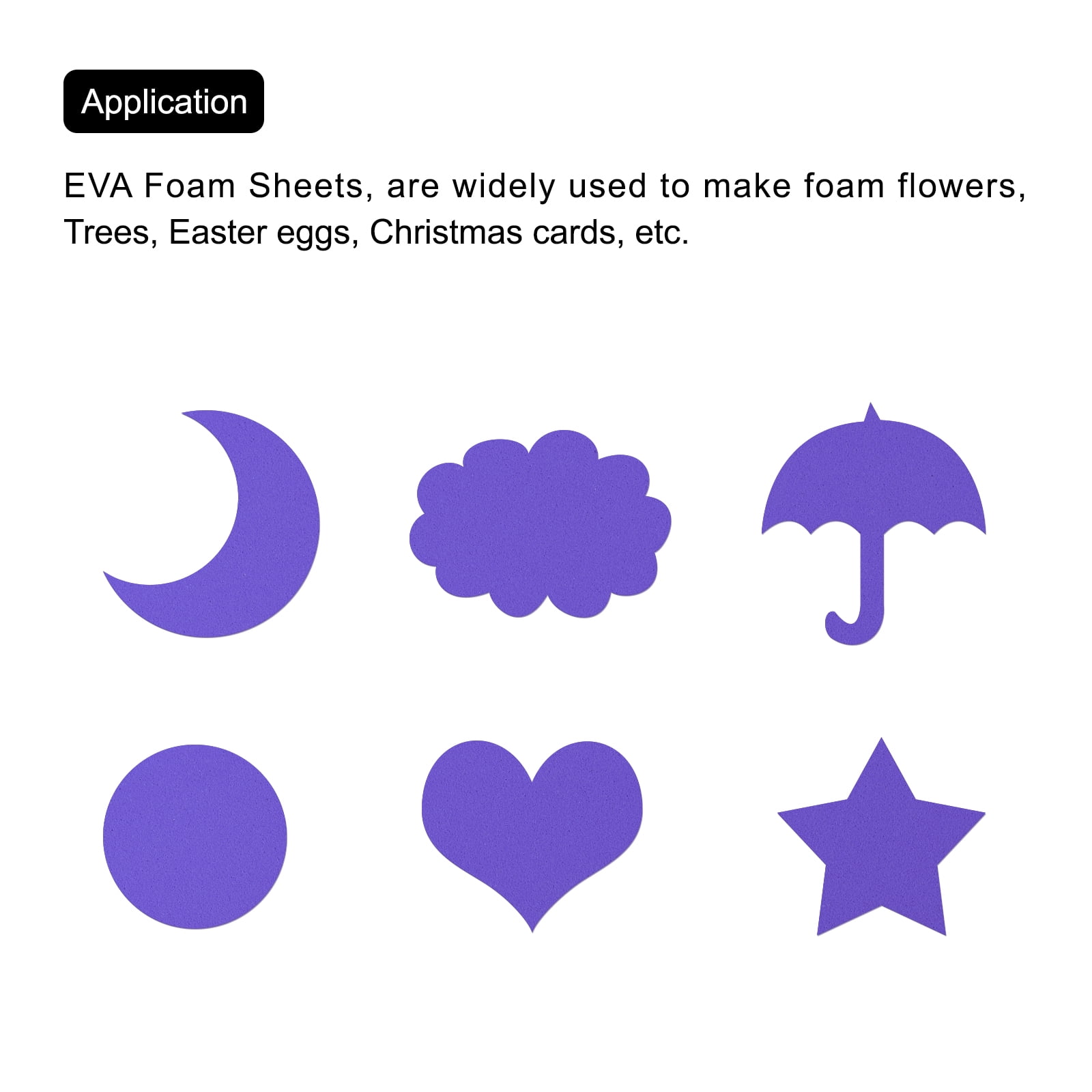 EVA Foam Sheets Dark Blue 19.7 Inch x 35.4 Inch 1mm Thick Crafts Foam Pack of 5