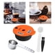thumbnail image 5 of Cápsulas de café expreso de acero inoxidable con juego de s de cepillo Cápsulas de café recargables para de café TAS1003 / 01 TAS1403 / Naranja 180ML Sunnimix Vaina de cápsulas reutilizables, 5 of 8