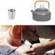 thumbnail image 3 of Juego de 13 sartenes ligeras de aluminio para acampar, incluye bolsa de malla, hervidor, cuchillo, tenedor, cuchara, 2 tazas y gancho., 3 of 5