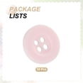thumbnail image 3 of 30pcs 24L Sewing Buttons 5/8"(15mm) Resin Round Flat 4-Hole Craft Replacement Buttons for Sewing Clothing and DIY, Pink, 3 of 7