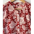thumbnail image 6 of Red Floral Cotton Dress, Handblock Dresses, Cotton Long Dress, Handmade Cotton Dress, Skater Dresses, Circle Dresses, Handmade Dresses, 6 of 7
