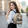 thumbnail image 6 of FORMRS Mini Backpack Purse for Women Travel Daypack Casual Shoulder Bag, Black Halloween Cat, 6 of 7