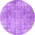 thumbnail image 1 of Ahgly Company Indoor Round Persian Purple Traditional Area Rugs, 3' Round, 1 of 4