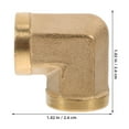 thumbnail image 2 of IDEANATEGRATE Codo Para Tubo Dorado 90 Con Rosca 1 4 Npt Ideal Para Instalación En Espacios Reducidos, 2 of 6