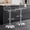 silver, variant on LessMore Bar Stools Set of 2, Acrylic Bar Stools with Mid Back, Transparent Adjustable Swivel Bar Stools
