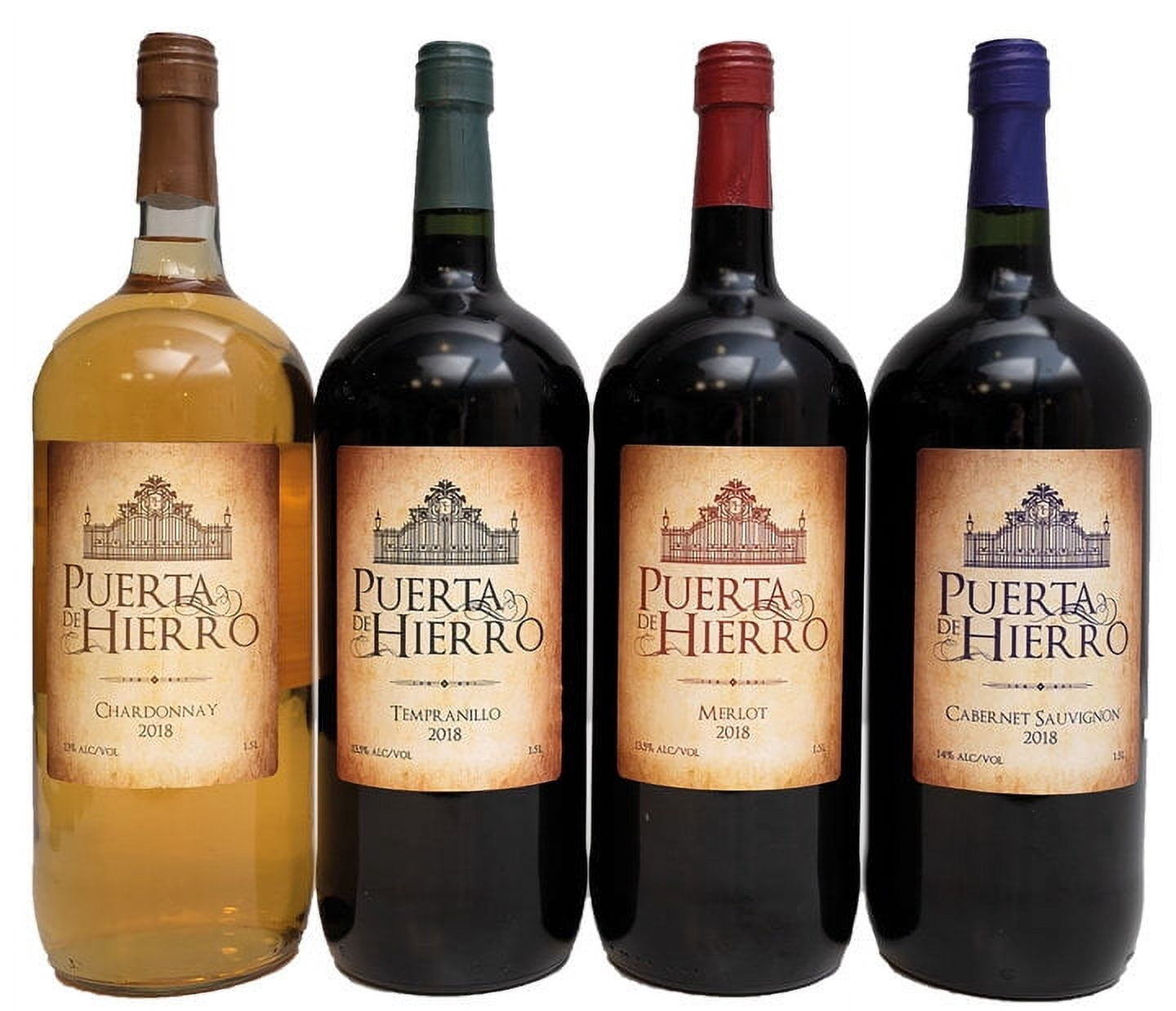 Puerta De Hierro Chardonnay Wine 750 ml Glass Bottle 13% ABV