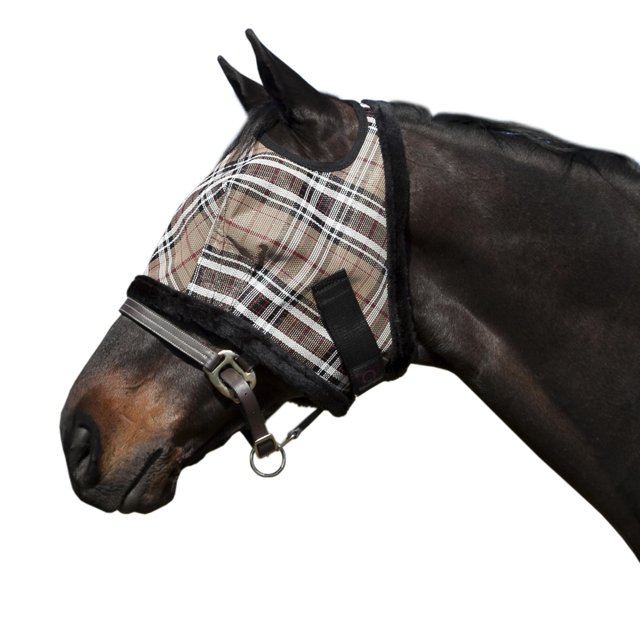 Máscara antiinsectos Kensington KPP con ribete de forro polar Deluxe Black Plaid