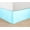Aqua, variant on Wrinkle Free STRIPE Bed Skirt Pleated Tailored 14" Full,Ivory