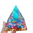 thumbnail image 3 of Pirámide de bolas de cristal Bolas de cristal que caen Resina Colección de accesorios de escritorio para el hogar, 3 of 6