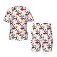 thumbnail image 1 of Fotbe Cartoon Helicopter Pijama Estampada de 2 Piezas para Niños – Ropa de Dormir de Manga Corta Cómoda para Niños y Niñas, Camiseta y Shorts de Algodón-3X-Large, 1 of 6