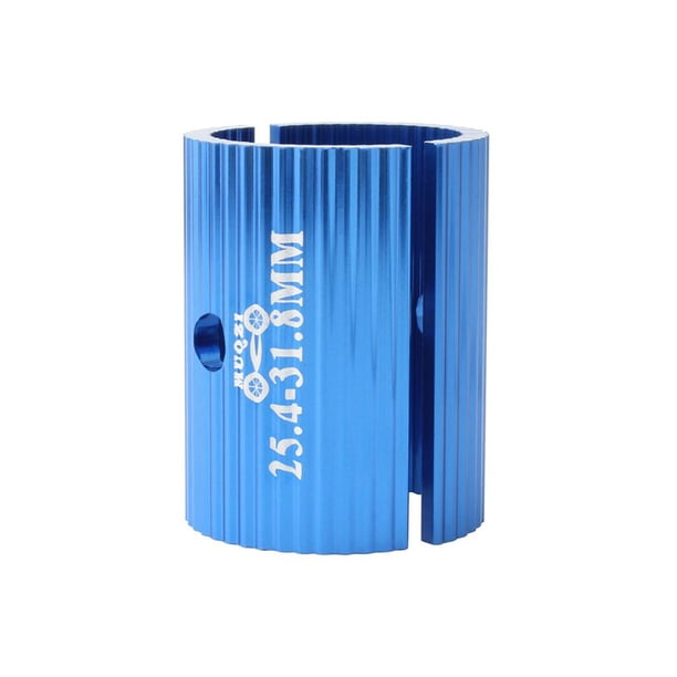 Adaptador de cuña para manillar de bicicleta de aleación de aluminio de 31,8 mm a 25,4 mm, para bicicletas de 31,8 a 35 mm Azul 254-318 mm