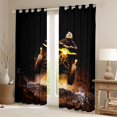 thumbnail image 2 of jejeloiu Motocross Truck Black Out Curtains,Extreme Game Curtains Pack of 2 (42x63 Each) For Boys Men, 2 of 6