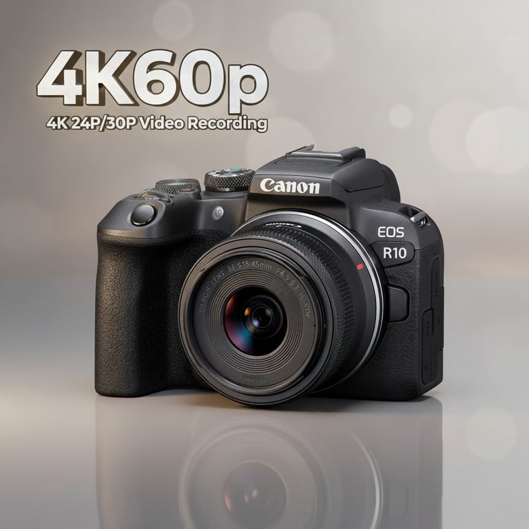 Canon EOS R10 Mirrorless Camera with RF-S 18-45mm Lens Kit and