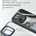 thumbnail image 4 of Funda protectora de TPU de fibra de carbono + PC transparente con cuatro esquinas y airbag a prueba de golpes para iPhone 13 serie MG, 4 of 5