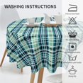 thumbnail image 4 of Round Tablecloth 60 Inch, Modern Plaid Circular Table Cover Reusable Tabletop Covers Polyester Table Cloth for Dining, Party, Buffet, Wedding, 4 of 8