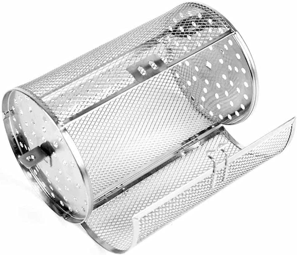 NOGIS Rotisserie Grill Basket, Stainless Steel Grilling Basket 12X23cm