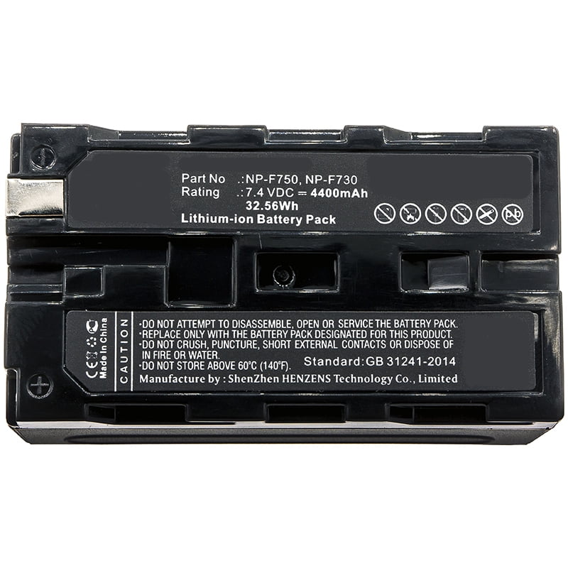 Compatible with Hitachi VM-H835 Digital Camera, Ultra High Capacity Replacement for ATOMOS Battery Synergy Digital Camera Battery Li-ion, 7.4V, 4400mAh Compatible with Hitachi VM-H835 Digital Camera, Ultra High Capacity Replacement for ATOMOS Battery Synergy Digital Camera Battery Li-ion, 7.4V, 4400mAh